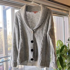 Medium ModCloth grey button-down cardigan